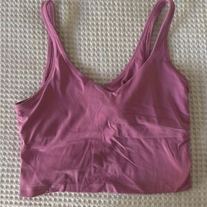 Purple/pink lululemon align tank top